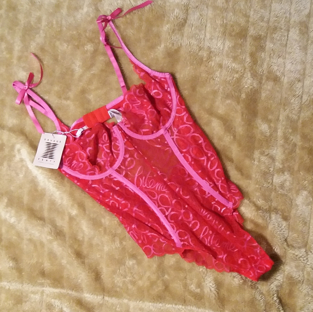 Savage X Fenty Lace Corset Bodysuit